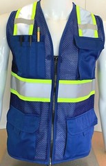Two Tone High Visibility Reflective Safety Vest in various colors (X-Small-5XL)