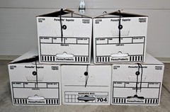 Bankers Box Set 12x24x10 White Moving Storage Books LP Funko Toys Lot of 5