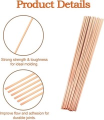 15% Silver Brazing Rods AWS Bcup-5 40 Sticks Silver Solder Phos Copper Brazing A
