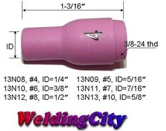 WeldingCity® 5-pk Ceramic Cup Nozzle 13N08 #4 1/4″ TIG Welding Torch 9/20/25 USA