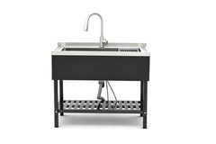 Utility Sink huge DOG washing station 40” Balck Commercial Watersink