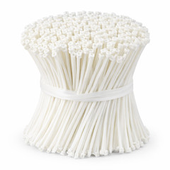 4 Inch White Nylon Cable Ties 100 500 1000 Pack 18LB Mini Zip Ties Self Locking