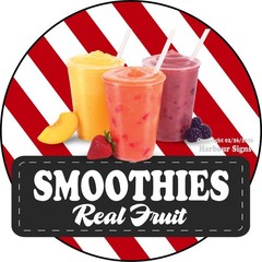 Smoothies DECAL ( snack Concession Food Truck Sticker sc (Choose Size)