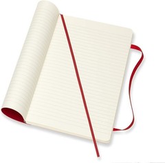 Moleskine Classic Notebook, Soft Cover, Large (5″ x 8.25″) Ruled/Lined, Scarl…