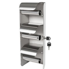 Commercial Toilet Paper Holder Toilet Tissue Dispenser with Lock- 3 Roll Stai…