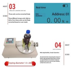 Bottle Cap Torque Torque Tester Cap Opening Strength Testing Instrument