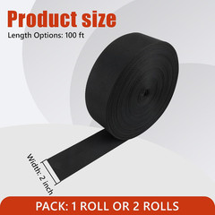100Ft HVAC Duct Strap, Tight-Weave Nylon Duct Support Webbing, Heavy Duty Duct H