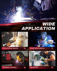 Mini Stick Welder, 110V Portable Welding Machine, 20-130A Arc Welder with Smart