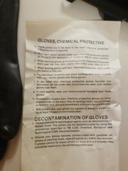 4 pair Siebe North Inc Chemical Protective Glove Set 8415-01-033-3517 Small NEW