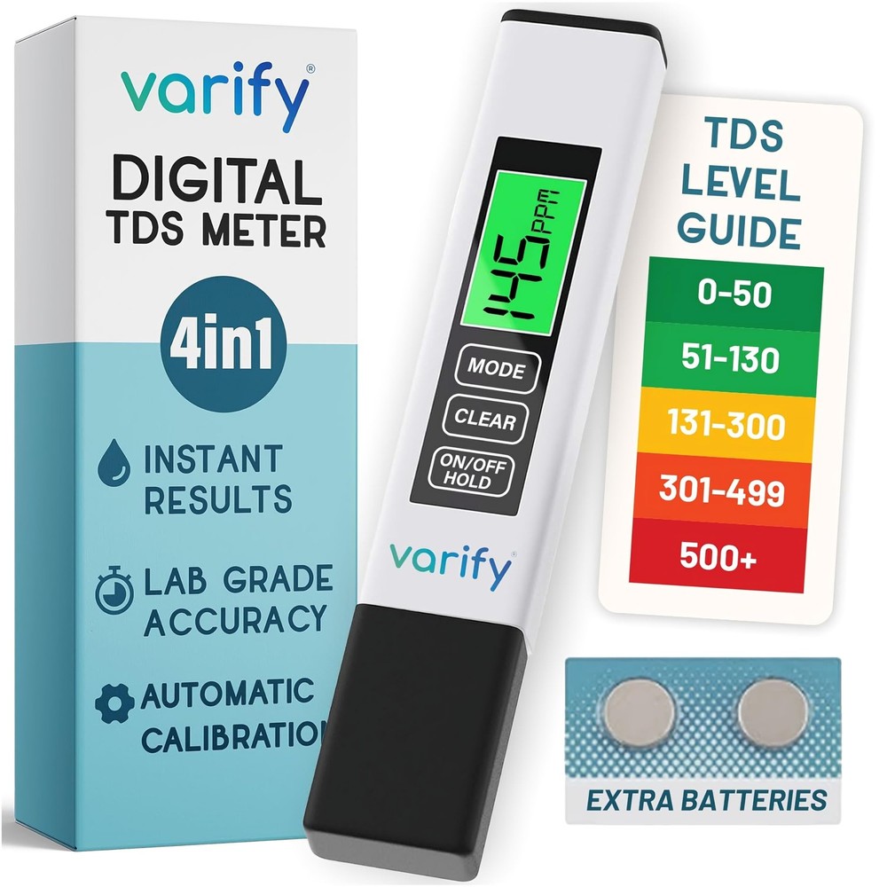 Instant 4-in-1 TDS Meter Digital Water Tester for Drinking | 1 Pack
