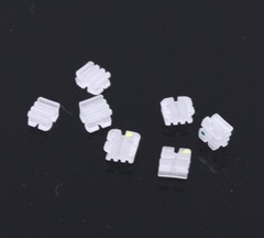 Dental Orthodontics Ceramic Brackets Braces Roth MBT 022/018 Slot 3/345 Hooks