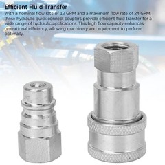 Hydraulic Quick Coupler Male And Female 1/4in NPT Quick Connect Fittings