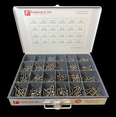 1,266 PCS Stainless Phillips Pan Head Sheet Metal Screw Assortment Fastener Kit