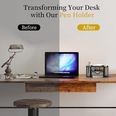 SUPEASY Mesh Desk Organizer, Accessories & Workspace Obsidian Black