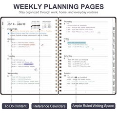 2027 Planner, Weekly and Monthly Calendar Planner Book, JAN 2027 – DEC 2027