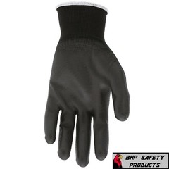 (144 Pairs) MCR Safety Polyurethane Coated Nylon Work Gloves, 13 Gauge Shell