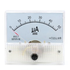 DC Ammeter 50uA 100uA 200uA 300uA 500uA 85C1 Ammeter Analog Amp Panel Meter