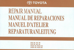 Toyota 7FG35, 7FG40, 7FG45, 7FD35, 7FD40, 7FD45 Service Repair Manual PDF USB