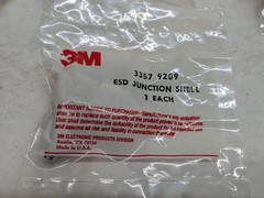 19x 3M 3357-9209 ESD Junction Shell 9 Pin D-Sub Backshell EMI Shield NOS