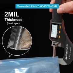 3”x 4”, (Pack of 100) Small Plastic Bags,2 MIL 3″ x 4″, Transparent x 4″
