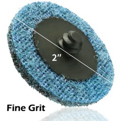 50x 2in Non-Woven Quick Change Sanding Disc R-Type Fine Grade For Die Grinder