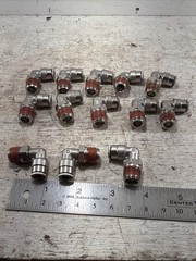 Lot Of 13 New Camozzi C6520 06-04, 3/8″x 1/4″ Male NPT Swivel Elbows