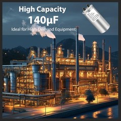 CBB65A Run Capacitor 250VAC 250V AC 140uF 140MFD 140 uF 40/85/21 C P1 50/60Hz…