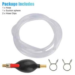 Siphon Hose Hand Pump Portable Manual Car Fuel Transfer for Gas Gasoline Petrol