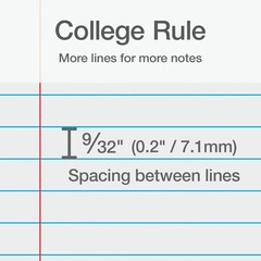 Oxford 1-Subject Notebooks, 3 Pack, 8 x 10.5 Inches, College Rule, 70 Sheets