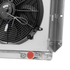 3 Row Radiator 1949-1953 Ford Country Squire Chevy 3.5 4.2 3.7L Fan Shroud