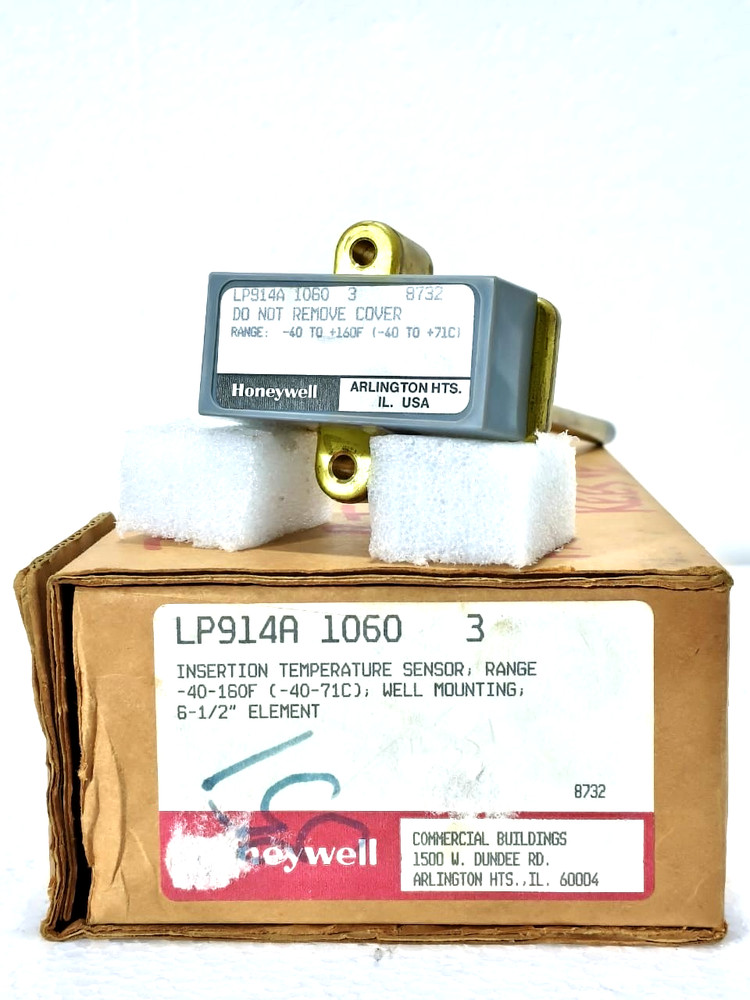 NEW HONEYWELL LP914A 1060 5 PNEUMATIC INSERTION TEMPERATURE SENSOR -40 TO 160F