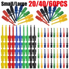 Lot Hook Clip Mini Grabber Test Probe Lead Wire Kit For Multimeter Test Probe