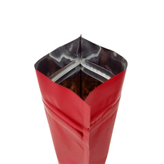 100 Resealable Matte Red Metallic Foil Stand-Up Food Grade Pouches Package Bags
