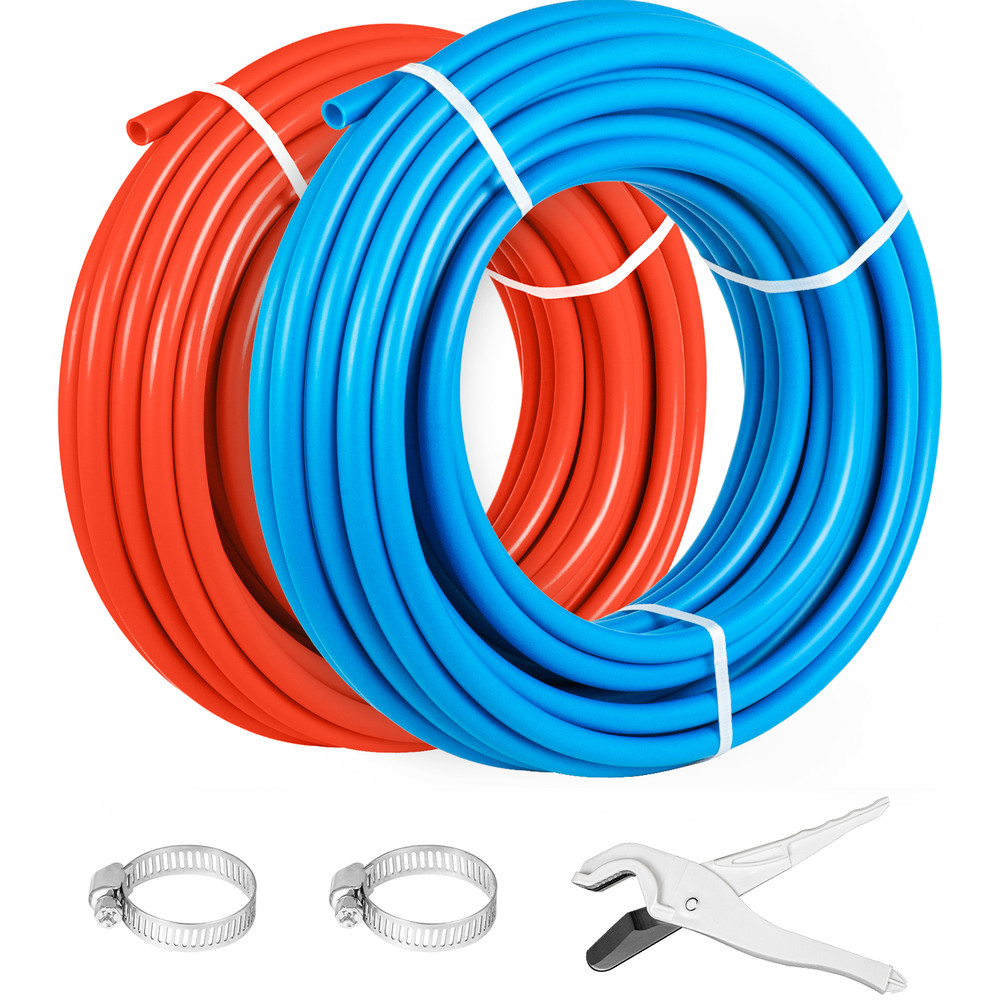 Uimoso 1/2 Inch PEX Tubing – 2 Rolls, 100 Feet Each for Plumbing Applications