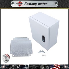 12x10x6″ NEMA 4X Steel Electrical Box, IP56 Waterproof Lockable w/Mounting Plate