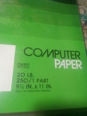 9.5×11″ Continuous Feed Computer Paper for Dot Matrix Rediform 06591 20lb 250sht