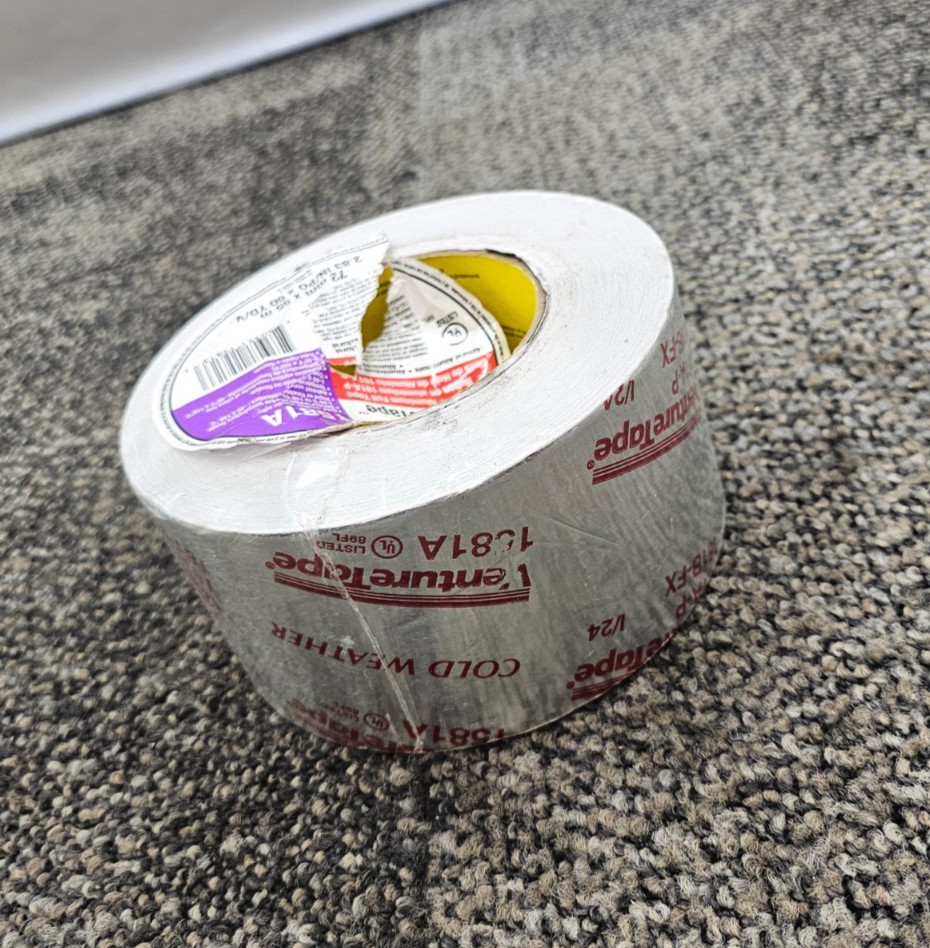 (QTY 2) 3M VentureTape 1581A Aluminum Foil Tape Natural 2.83in/po x 60YD/V