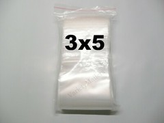 300 Reclosable Storage Bags 3”x 5” Clear 2 Mil Food Grade Zip-Top Baggies 3×5