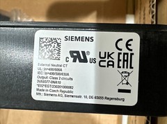 ⚡️Siemens 3VA9377-0NA10 External Neutral Current Transformer 400/600A⚡️
