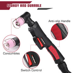ARCCAPTAIN AG60 Plasma Cutting Torch Gun 4 M Cable for CUT50 Pilot Arc Non-Touch