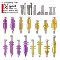 Dental Impression Coping Open Closed Tray Locator Healing Abutment Cap for Nobel
