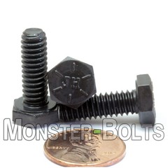5/16″-18 Hex Cap Screws / Tap Bolts Coarse SAE Grade 8 Alloy Steel w Black Oxide