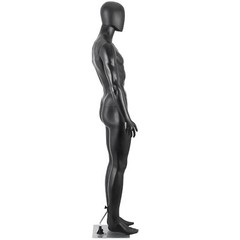 Male Mannequin Dress Form 73″ Adjustable Mannequin Full Body Stand w/Base Black
