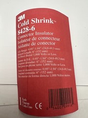 3M COLD SHRINK EPDM CONNECTOR INSULATOR 8428-6M / 0.95 -1.94 in OD