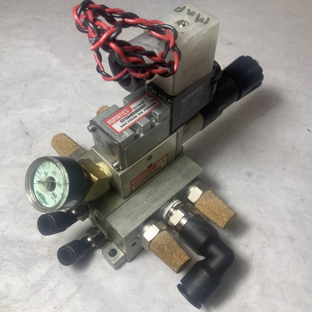 Asco Numatics 031SA400400061 & 031RS700O000000 Valve Solenoid & Regulator