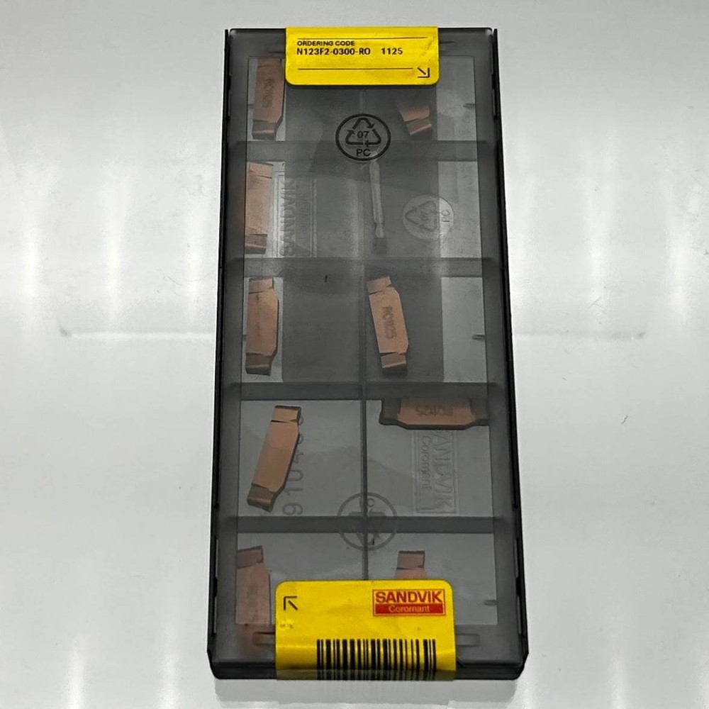 Sandvik N123F2-0300-R0 1125 Indexable Grooving Insert Corocut Mtrl 5735610 10pk