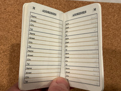 True Vintage Address / Phone Number Book A TO Z LISTS 2×3″ MINI Pocket Blank