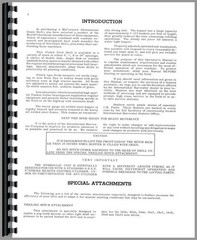 IH International 10 Grain Drill Owners Operators Manual