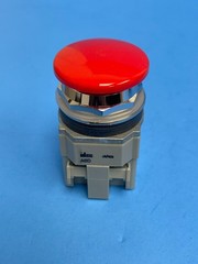 IDEC ABD301N-R, 30mm Momentary Red Mushroom Pushbutton, 1NC Contact