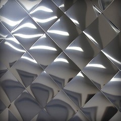 0.035″ x 12″ x 12″, 304 Stainless Steel Sheet, Quilted, Polished